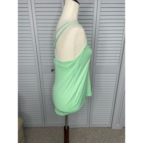 Under Armour heatgear loose criss cross athletic tank light green women's small - Picture 3 of 9